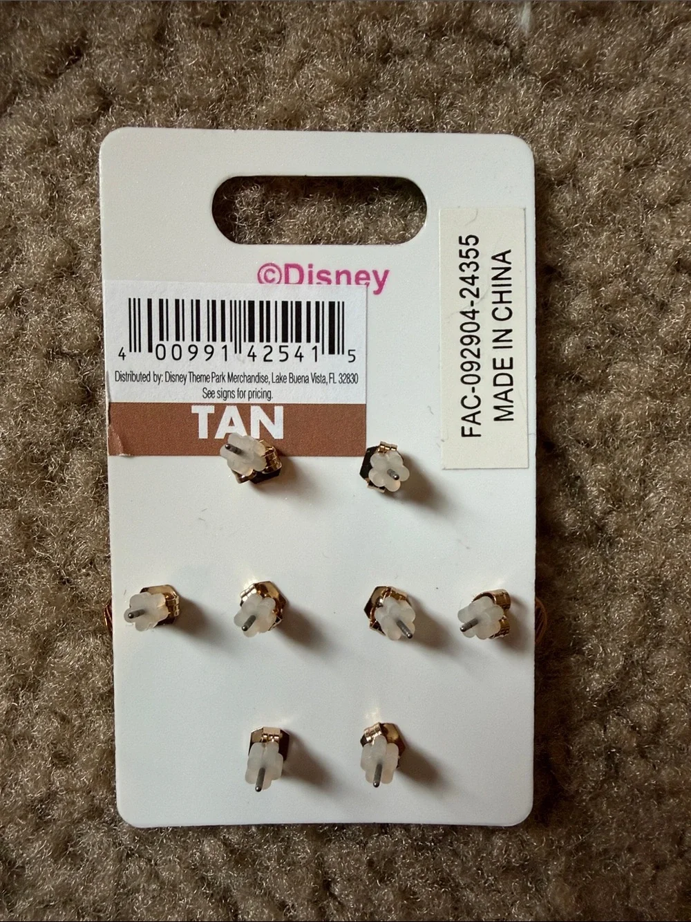 Disney Parks Princess Earrings- Set of 4